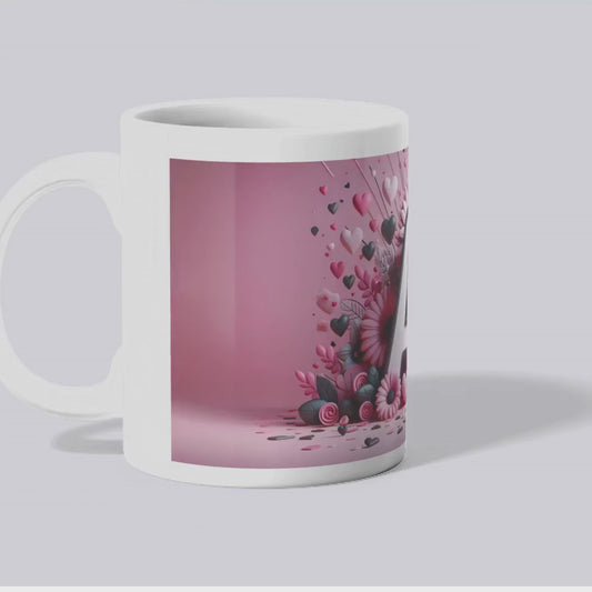 A-Z Floral Mug