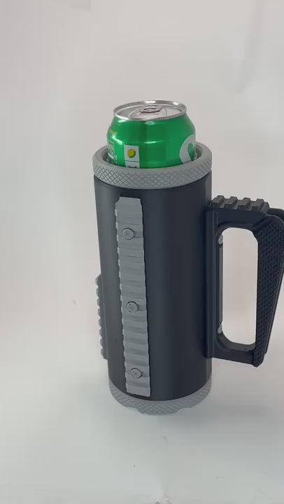 2-Can Tactical Auto-Eject Beverage Koozie with Picatinny Rails